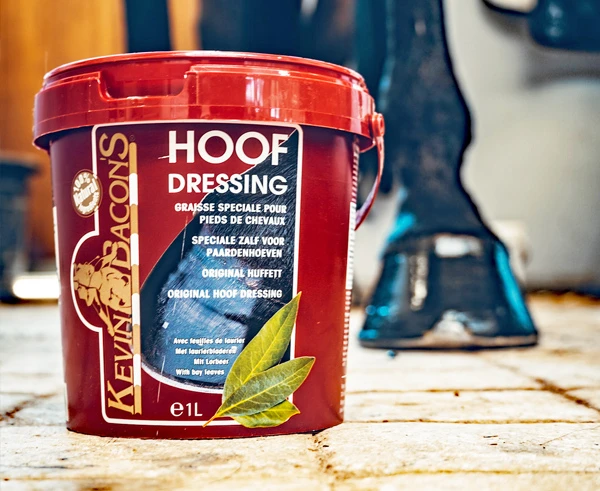Kevin Bacon’s Black Hoof Dressing manufacturer packaging