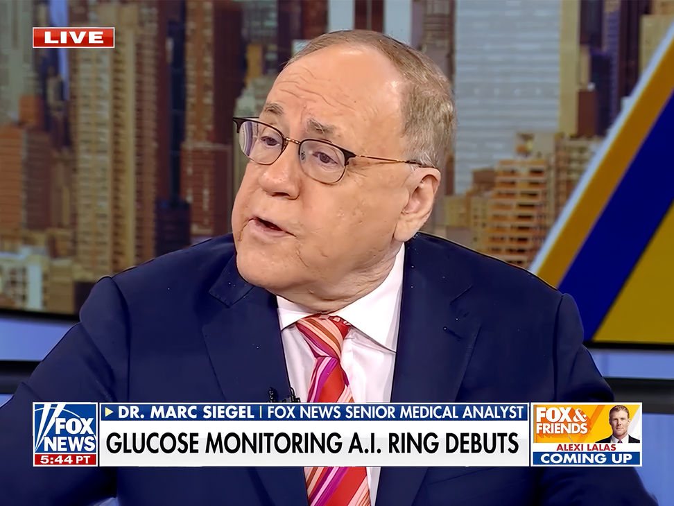 Fox News segment featuring the Actxa Core Smart Ring AI Glucose Scan