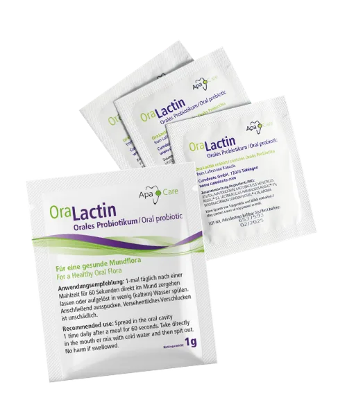 ApaCare OraLactin oral probiotic sachets pack