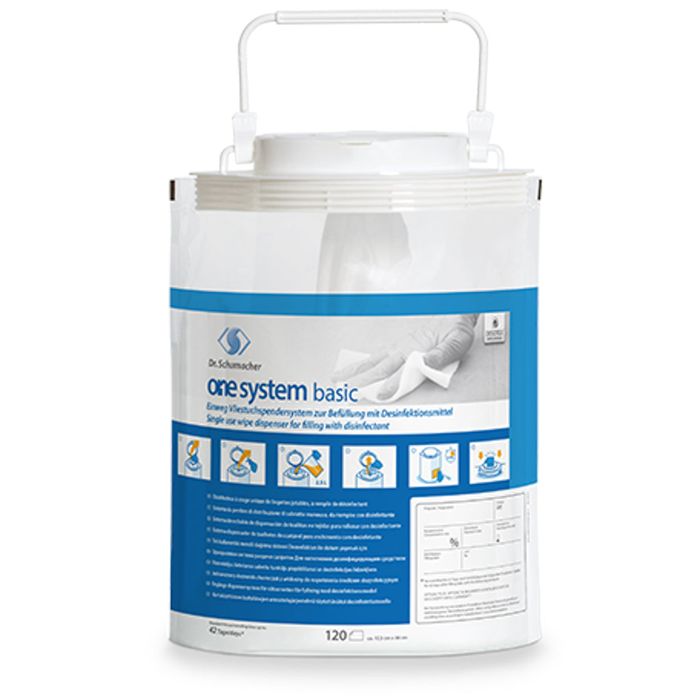 One System basic wipes tub of 120