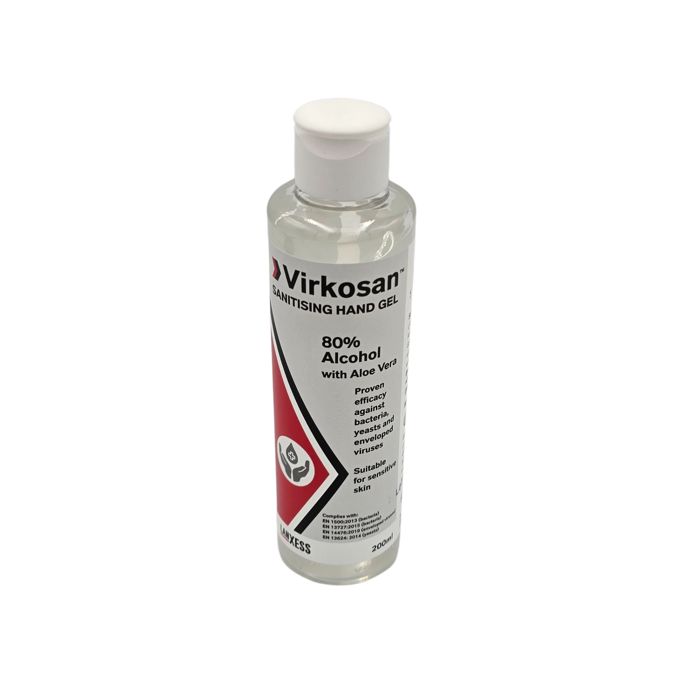 Virkosan sanitising hand gel 200ml bottle