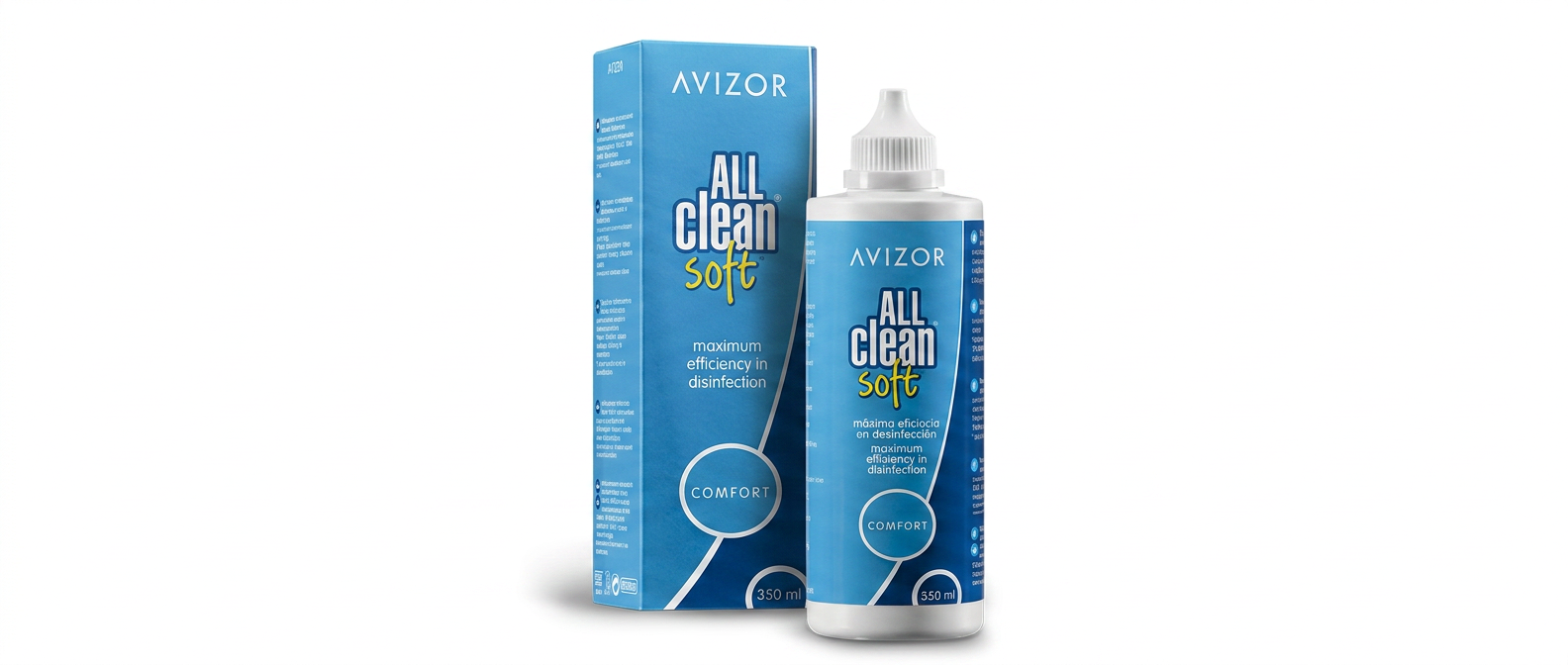 Avizor All Clean Soft multipurpose contact lens solution bottle and carton