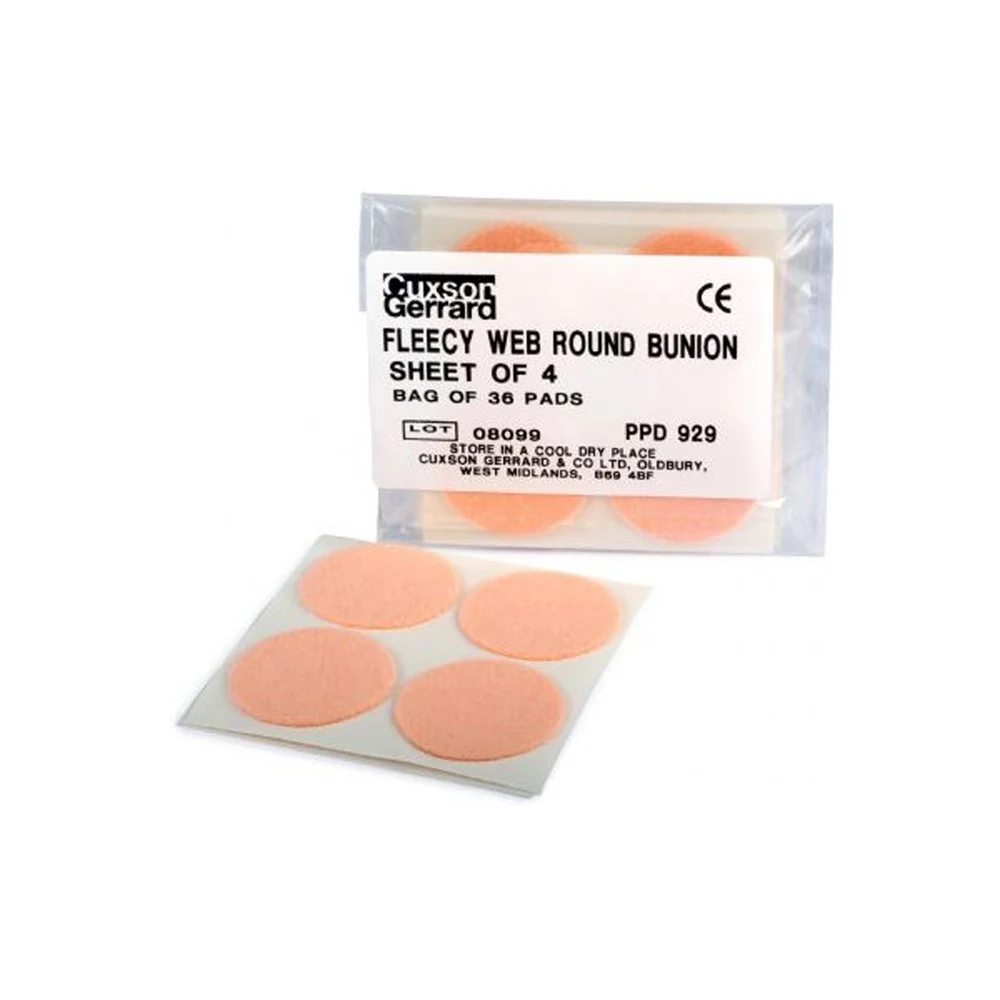 Hapla Fleecy Web Round Bunion PPD 929 pads and pack
