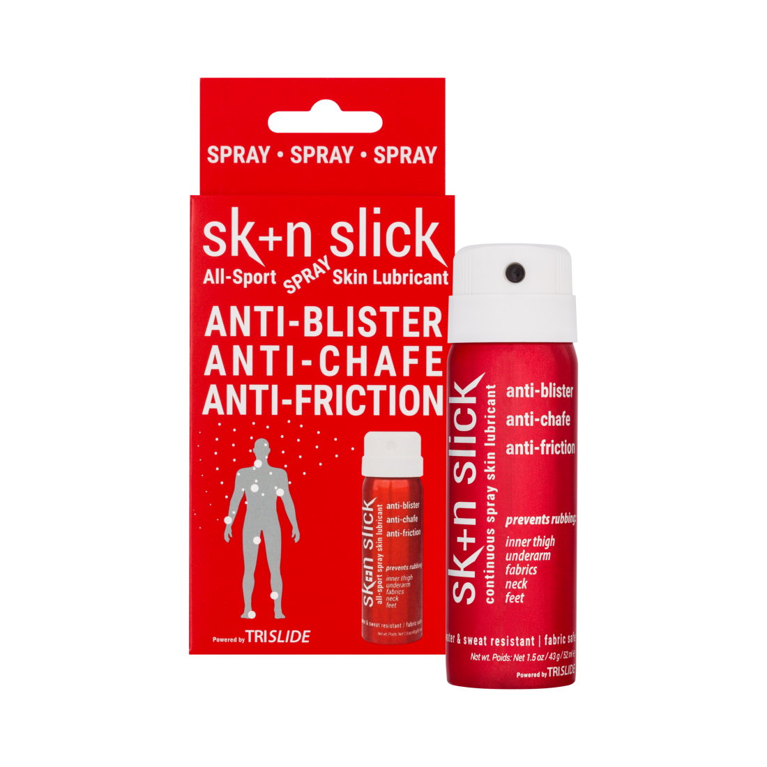 SKIN SLICK Multifunctional Anti-Chafing Skin Spray manufacturer product photograph